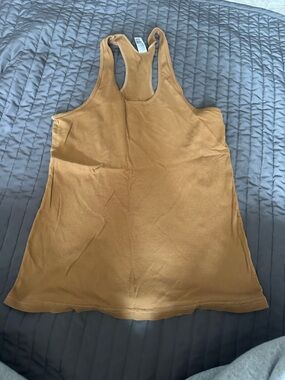 American Apparel Mustard Racerback Tank Top